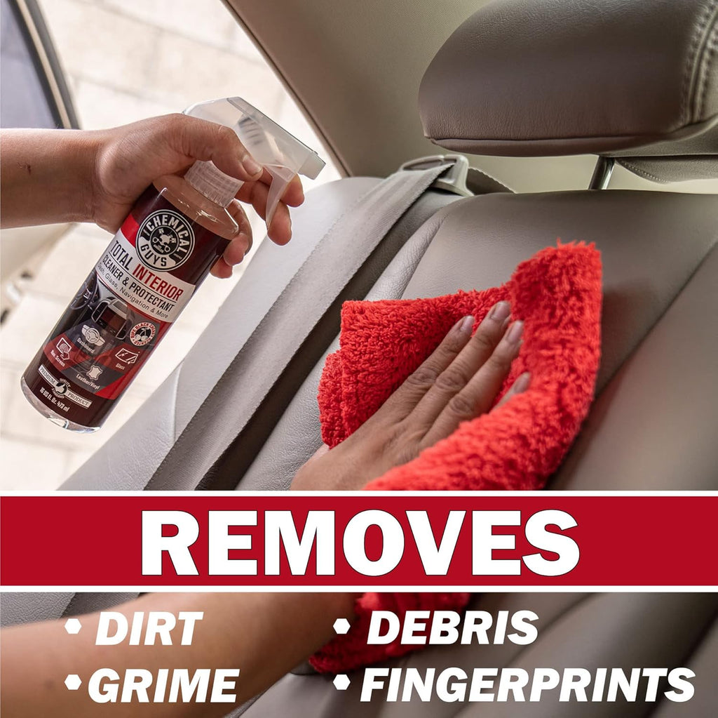 Interior Cleaner & Protectant - Black Cherry, Car Cleaning Spray, Cleans and Protects Leather, Vinyl, Plastic, Rubber, and Glass, Safe for Trucks, SUVs, Jeeps, RVs & More - 16 oz
