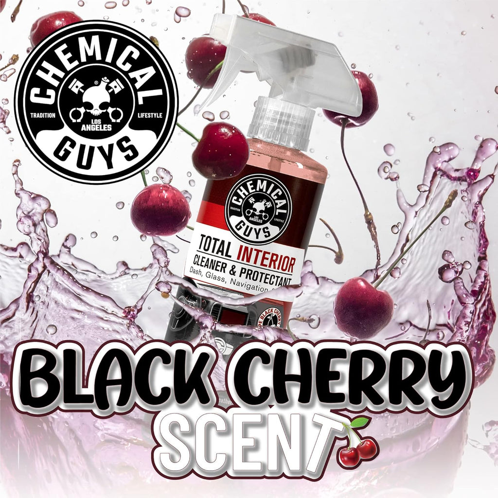 Interior Cleaner & Protectant - Black Cherry, Car Cleaning Spray, Cleans and Protects Leather, Vinyl, Plastic, Rubber, and Glass, Safe for Trucks, SUVs, Jeeps, RVs & More - 16 oz