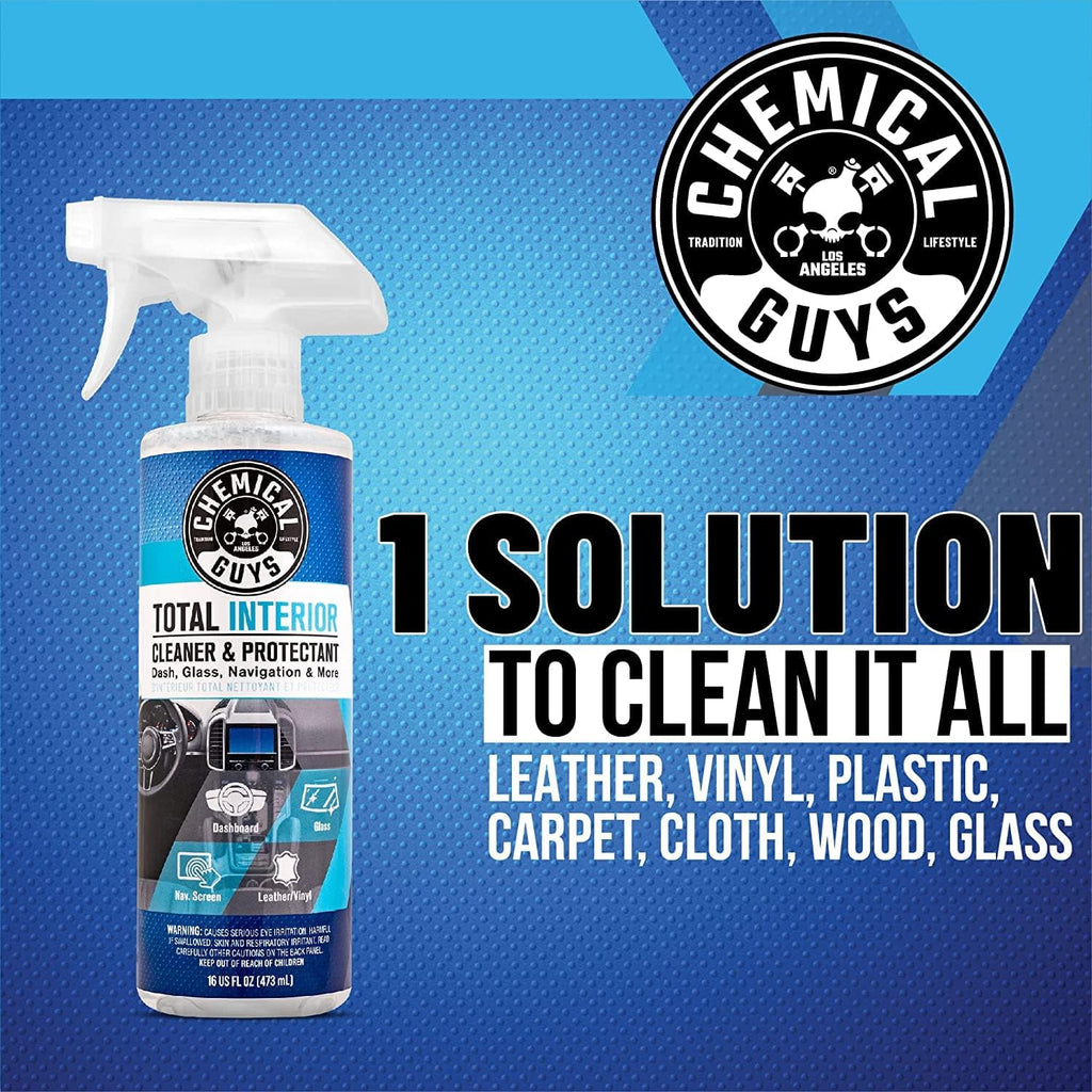 Interior Cleaner & Protectant Interior Cleaner, Cleans & Protects Leather, Vinyl, Plastic, Rubber, Glass with a Streak-Free Finish — Cars, Trucks, SUVs, RVs, 16 oz